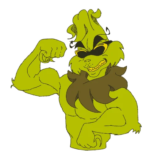 💪 Стикер «The Grinch by» для Telegram