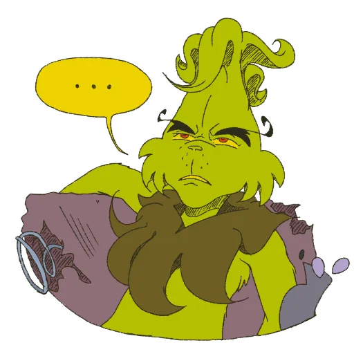 😑 Стикер «The Grinch by» для Telegram