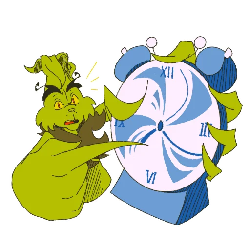 ⏰ Стикер «The Grinch by» для Telegram