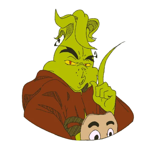🤫 Стикер «The Grinch by» для Telegram