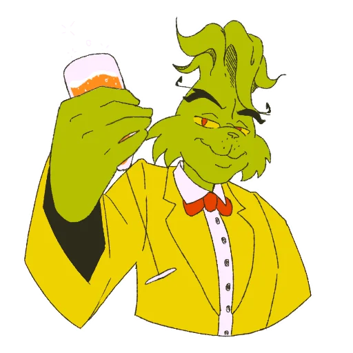 🍷 Стикер «The Grinch by» для Telegram