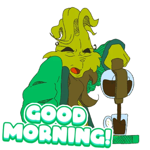 ☕️ Стикер «The Grinch by» для Telegram