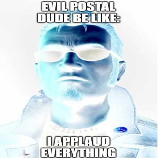 😈 Стикер «POSTAL» для Telegram