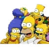 👨‍👩‍👦 Эмодзи «🤗 The Simpsons - смайлики с Симпсонами 🍩» для Telegram