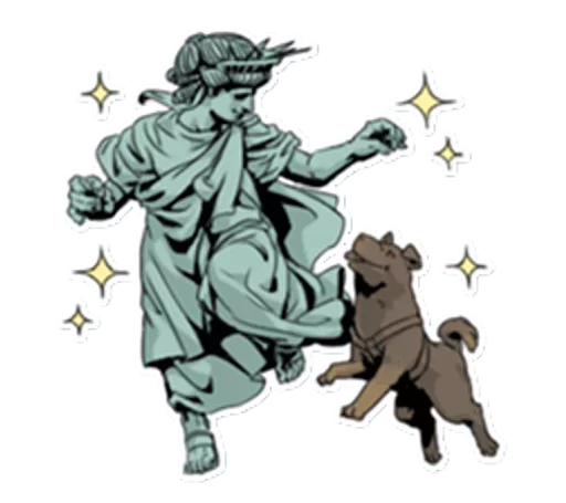 🗽 Стикер «The Statue» для Telegram