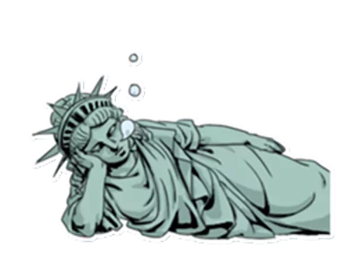 🗽 Стикер «The Statue» для Telegram