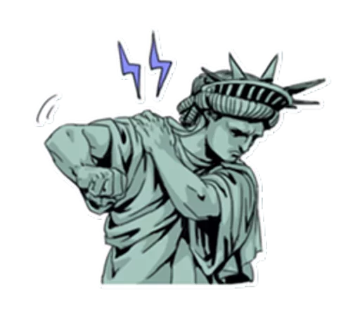 🗽 Стикер «The Statue» для Telegram