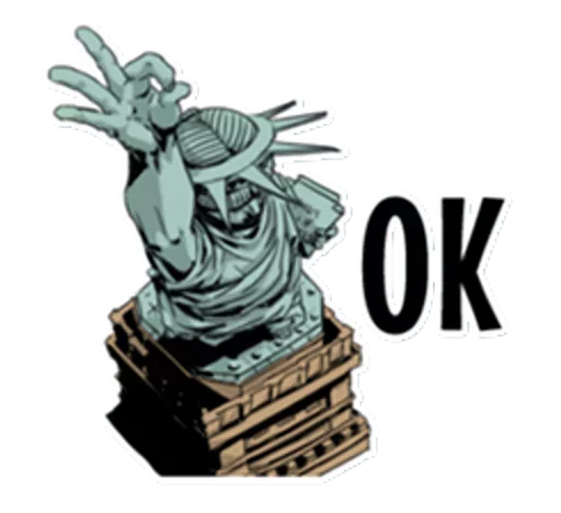 🗽 Стикер «The Statue» для Telegram