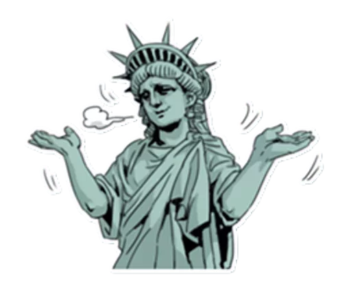 🗽 Стикер «The Statue» для Telegram
