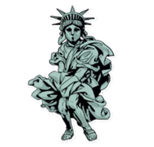 🗽 Стикер «The Statue» для Telegram