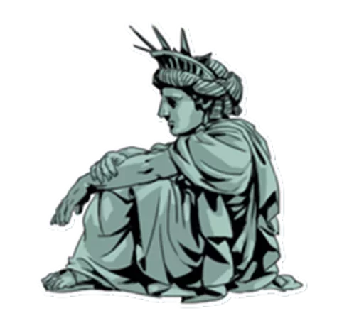 🗽 Стикер «The Statue» для Telegram