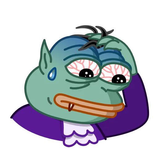 😨 Стикер «Vampire Frog» для Telegram