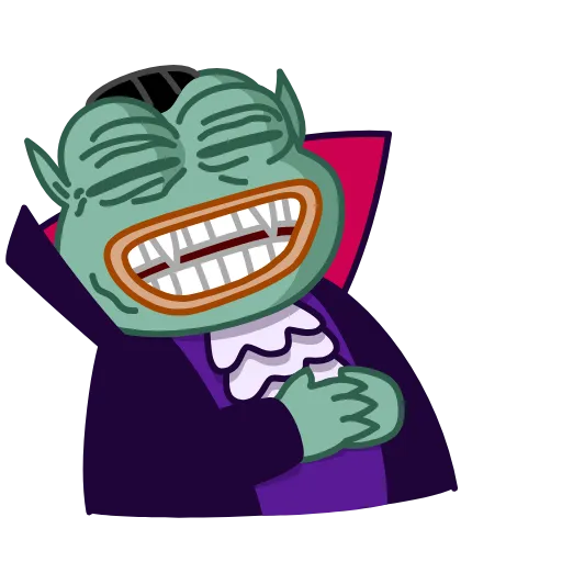 Стикерпак Vampire Frog для Telegram — скачать
