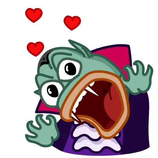 😘 Стикер «Vampire Frog» для Telegram