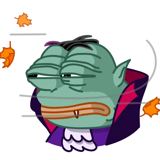 😞 Стикер «Vampire Frog» для Telegram