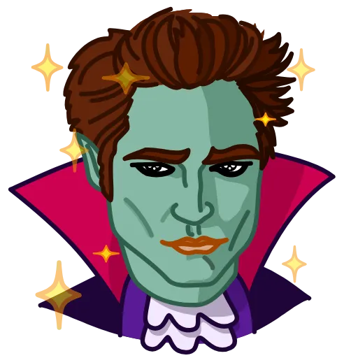 😉 Стикер «Vampire Frog» для Telegram