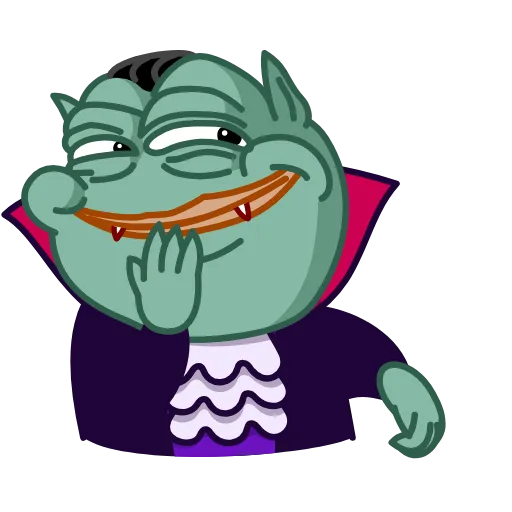 ☺️ Стикер «Vampire Frog» для Telegram