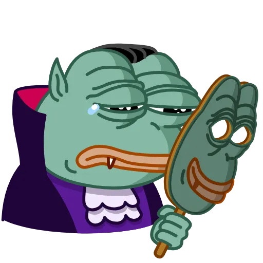 😊 Стикер «Vampire Frog» для Telegram