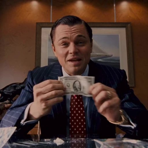 💵 Стикер «The Wolf of Wall Street» для Telegram