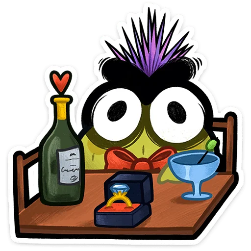 ⭐ Стикер «Чертополох» для Telegram