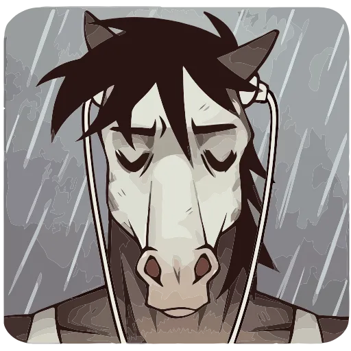 🫤 Эмодзи «Конь Гром» для Telegram
