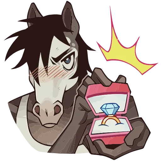 💍 Эмодзи «Конь Гром» для Telegram