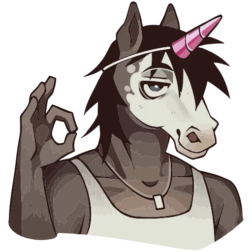 🦄 Эмодзи «Конь Гром» для Telegram