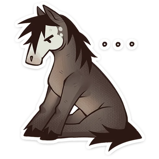 🐴 Стикер «Конь Гром» для Telegram