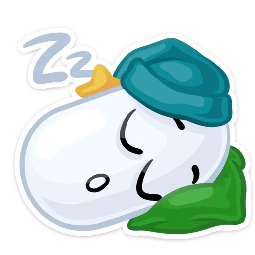 😴 Стикер «Свежие эмоции» для Telegram