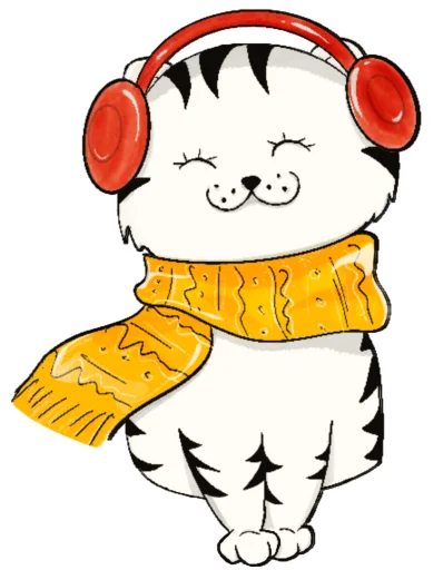 🎧 Стикер «Tiger Year» для Telegram