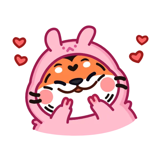 🥰 Эмодзи «Тигрёныш» для Telegram