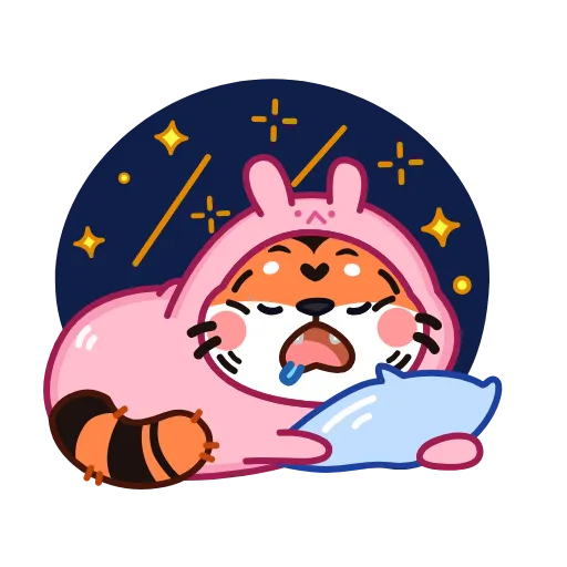 😴 Эмодзи «Тигрёныш» для Telegram