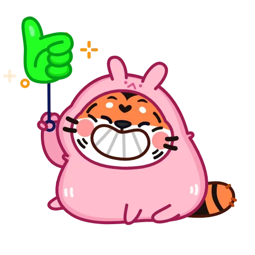 👍 Эмодзи «Тигрёныш» для Telegram