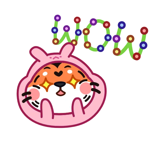 🤩 Стикер «Тигреныш» для Telegram