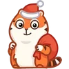🧑‍🎄 Эмодзи «Тигрёнок Персик» для Telegram
