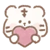 Эмодзи White Tiger для Telegram — скачать