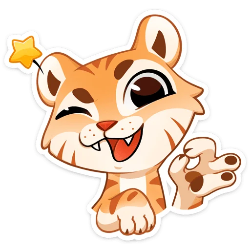 Стикерпак Тигриску для Telegram — скачать