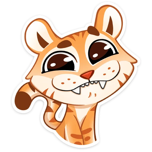 🙂 Стикер «Тигриску» для Telegram