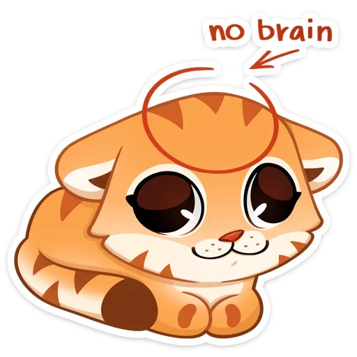 🧠 Стикер «Тигриску» для Telegram