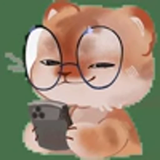 🤓 Эмодзи «Набор эмоджи с тигрёнком Улей из ВК» для Telegram