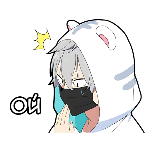 🤭 Стикер «Тихий-кун» для Telegram