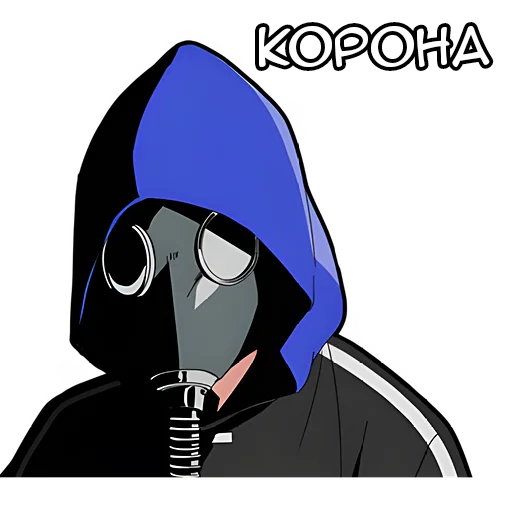 🤨 Стикер «Тихий-кун» для Telegram