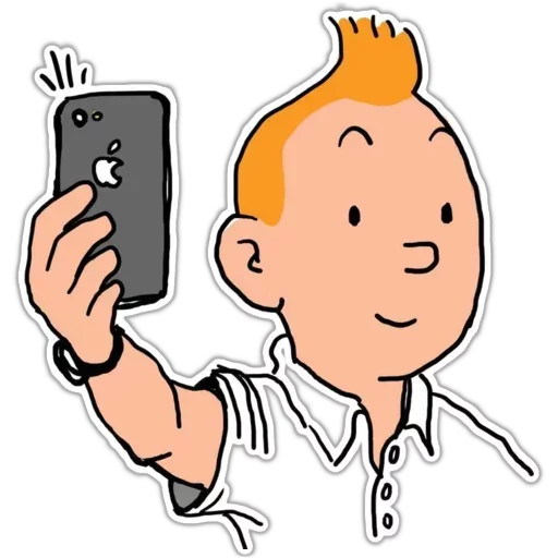 ☹️ Стикер «Tin Tin» для Telegram