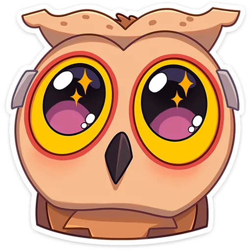 🤩 Стикер «Совушка Tiny Bunny -» для Telegram