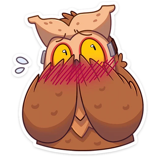 🫣 Стикер «Совушка Tiny Bunny -» для Telegram