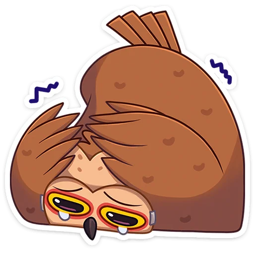 🫠 Стикер «Совушка Tiny Bunny -» для Telegram