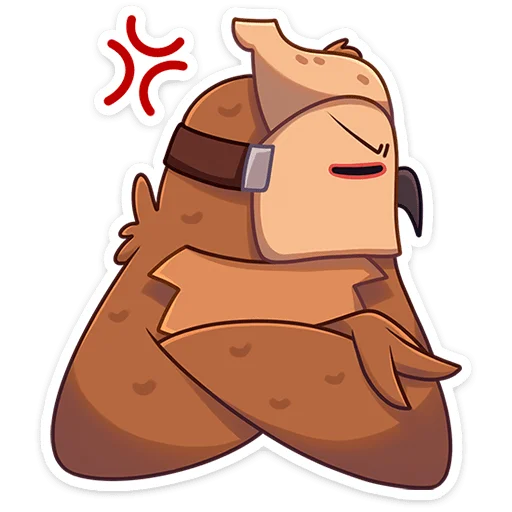 😒 Стикер «Совушка Tiny Bunny -» для Telegram