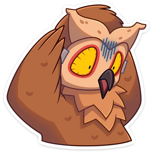 😳 Стикер «Совушка Tiny Bunny -» для Telegram
