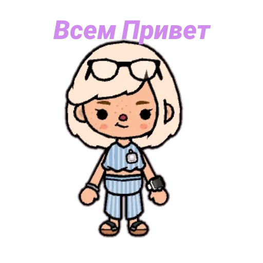 Стикерпак toca.world.aiko для Telegram — скачать