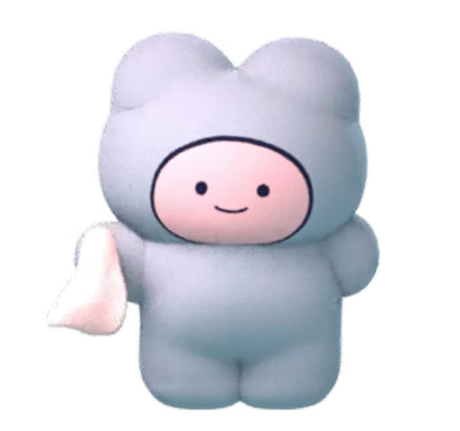 🫥 Стикер «KUMADOMO» для Telegram